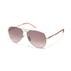 Gold & Crystal Champagne with Gradient Brown Mirror Lens