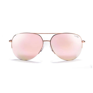 Rose Gold & Blush with Gradient Soft Pink Mirror Lens